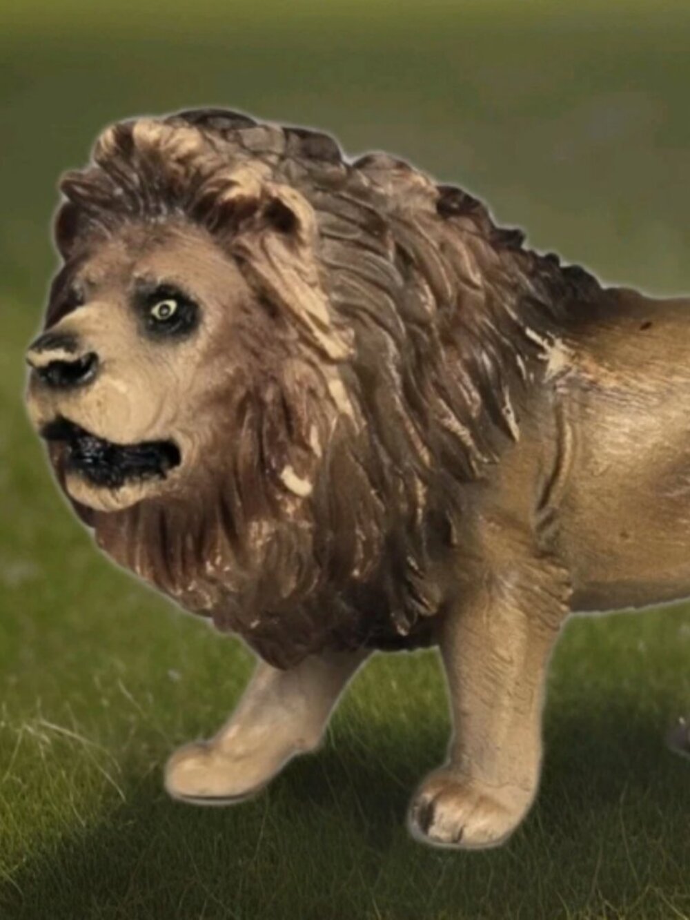 Vintage 2005 Schleich Germany Male Lion Toy Animal Figure RETIRED Wildlife Cat